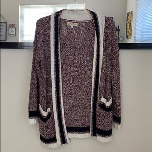 Pink Rose M Maroon Cardigan